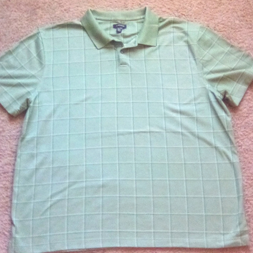 Van Heusen Collar Short Sleeve Casual Bolo Shirt Size 2XL
